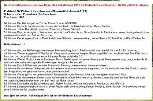 Pokalspiele 2011