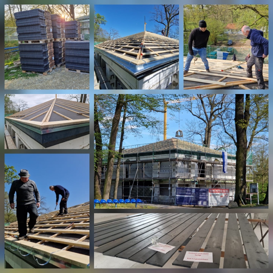 Baustart Dachdecker und Klempner